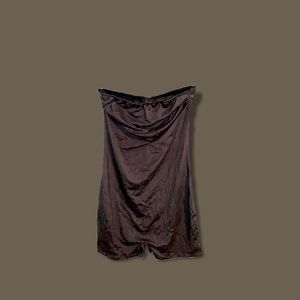 Black short tube top romper